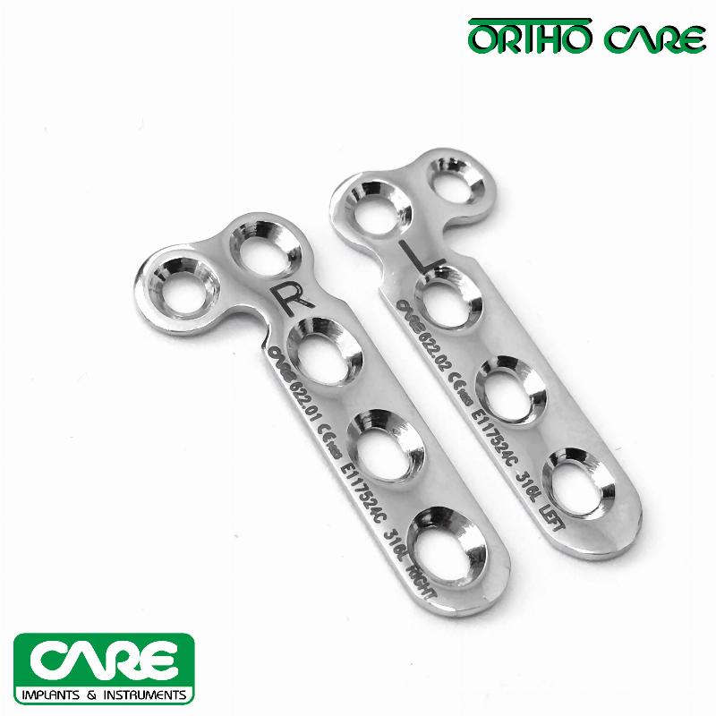 Пластина променева L подібна під гвинти Ø 2,7 мм